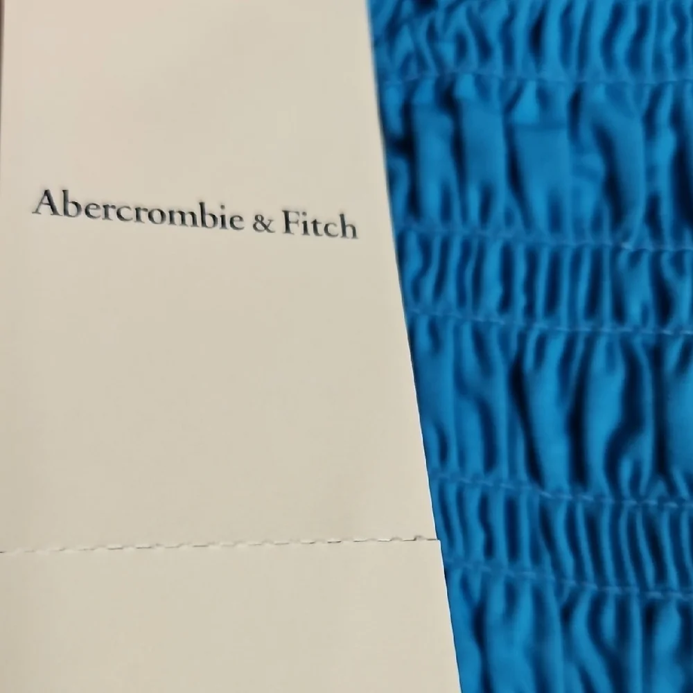 Abercrombie & Fitch Blue Smocked Maxi Sundress